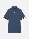 Tommy Hilfiger FLAG CUFF SLIM POLO, DV1 Mavi Erkek T-Shirt & Polo