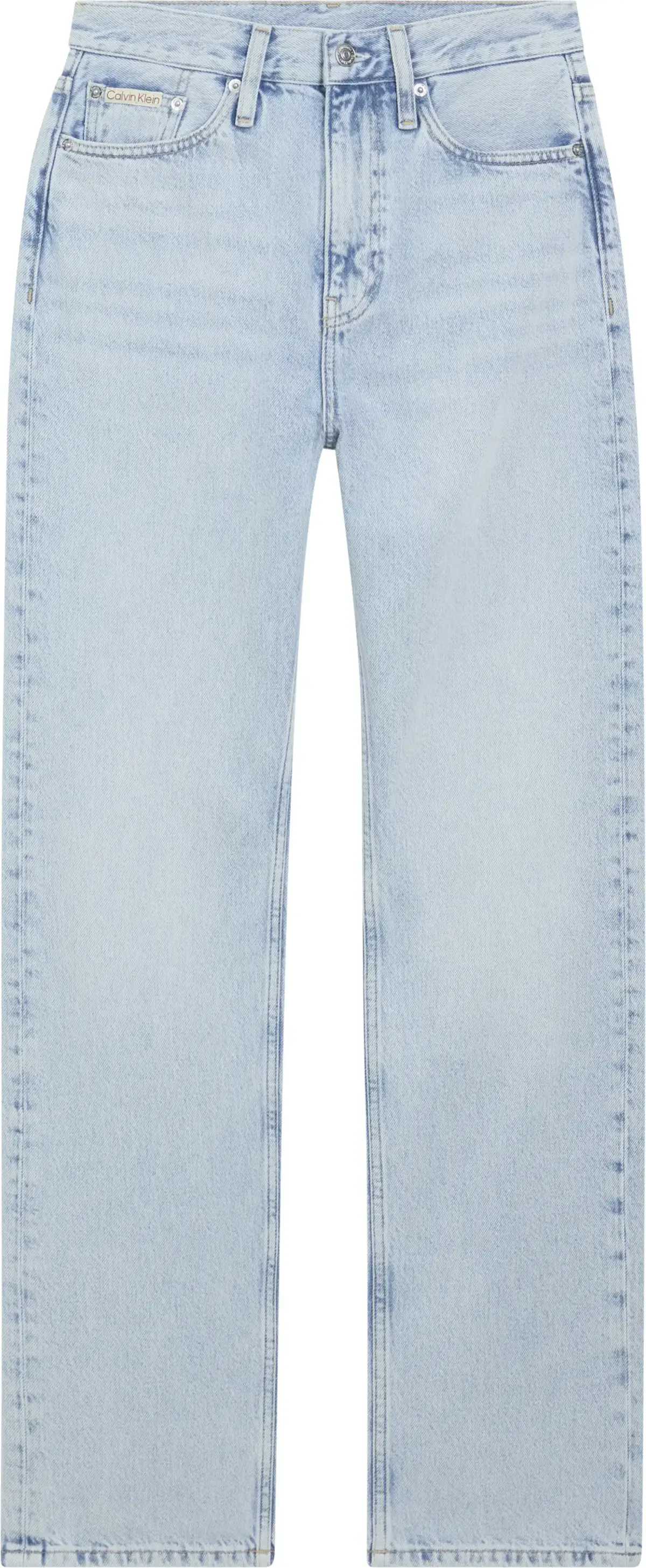 Calvin Klein HIGH RISE STRAIGHT Kadın Mavi Kot Pantolon