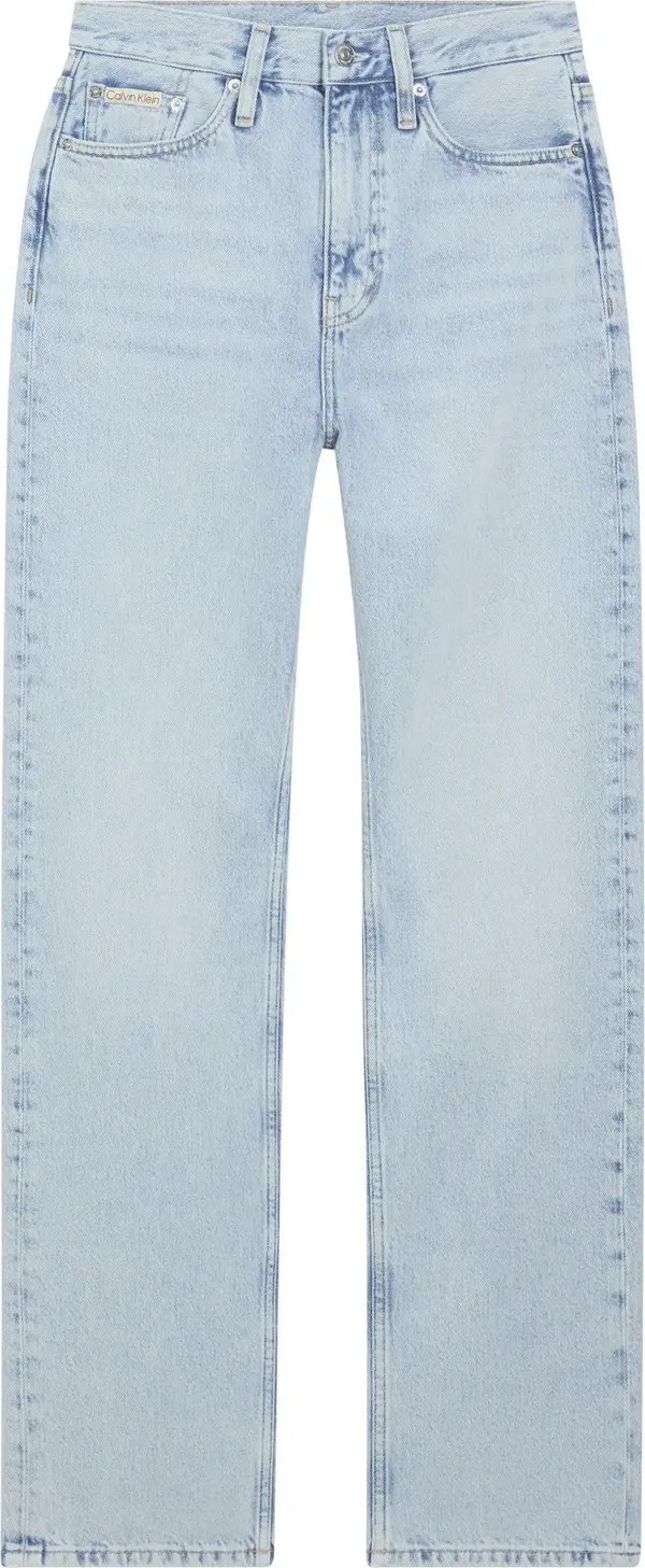 Calvin Klein HIGH RISE STRAIGHT Kadın Mavi Kot Pantolon