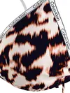 Calvin Klein TRIANGLE-RP-PRINT Kadın Kahverengi Bikini Üstü