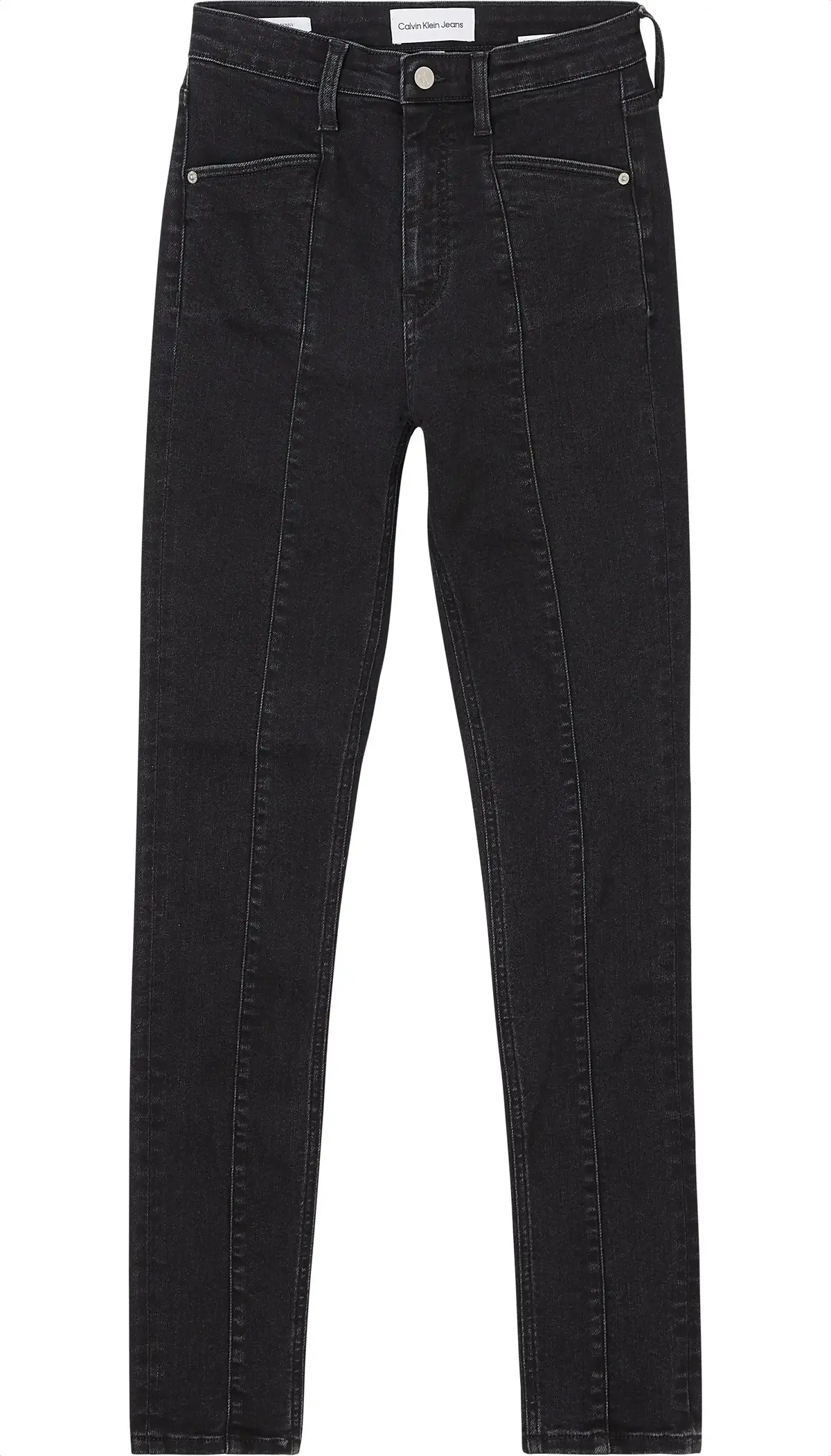 Calvin Klein HIGH RISE SKINNY Kadın Antrasit Kot Pantolon