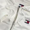Tommy Hilfiger TJW BXY CRP BADGE ZI, YBL Beyaz Kadın Sweatshirt
