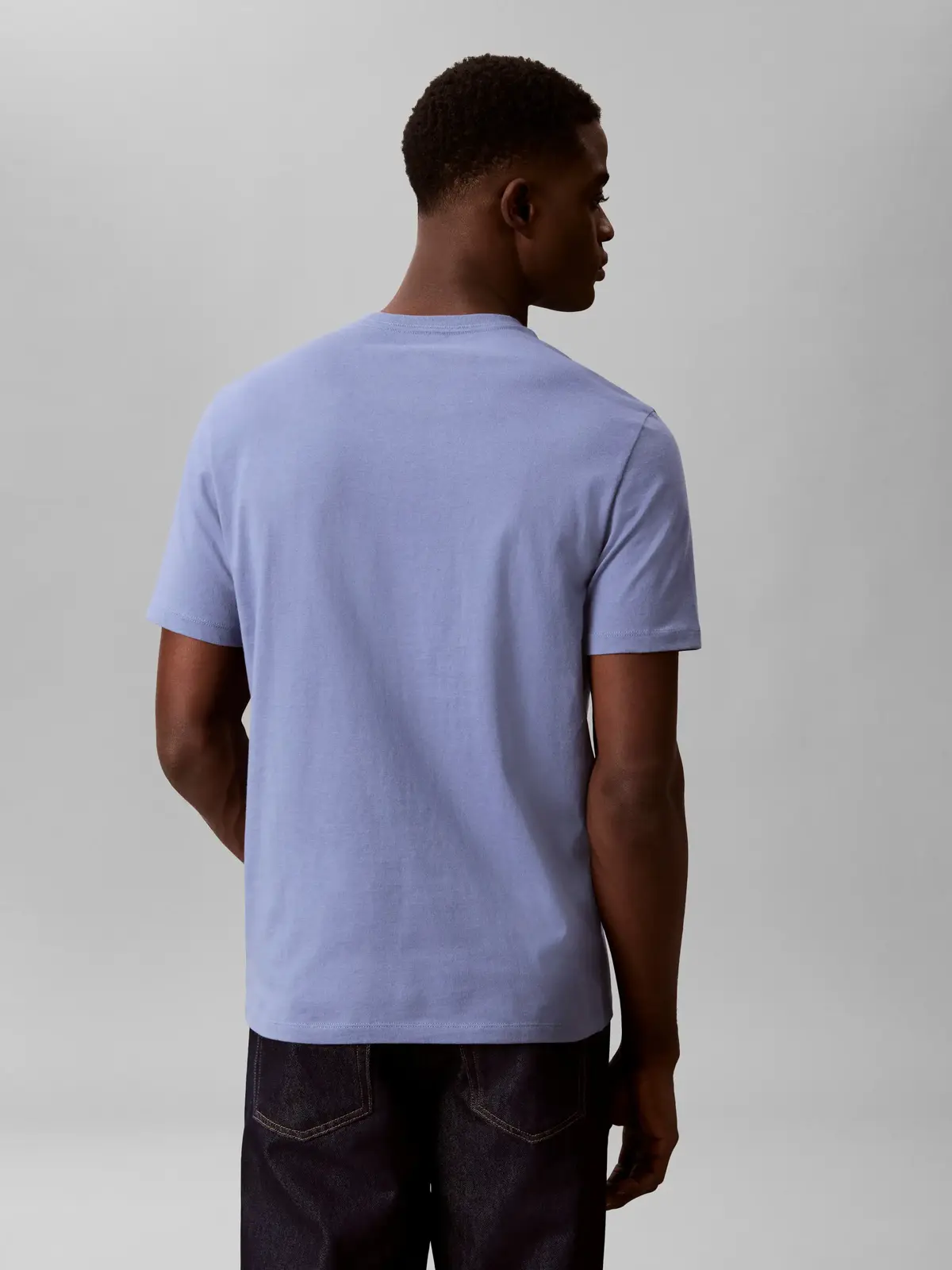 Calvin Klein SS 30S MICRO MONOLOG, C4I Mavi Erkek T-Shirt