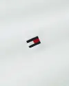 Tommy Hilfiger FLAG CUFF SLIM POLO, YBR Beyaz Erkek T-Shirt & Polo