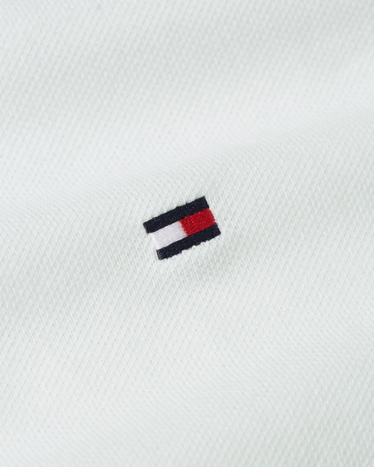 Tommy Hilfiger FLAG CUFF SLIM POLO, YBR Beyaz Erkek T-Shirt & Polo