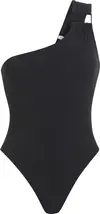 Calvin Klein ONE SHOULDER ONE PIE, BEH Siyah Kadın Mayo