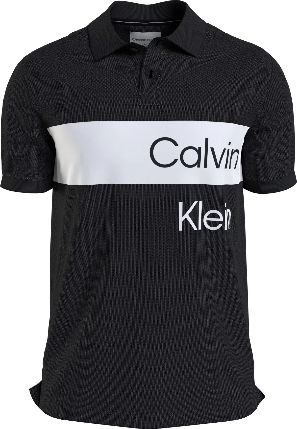 Calvin Klein INSTITUTIONAL BLOCKI Erkek Siyah Polo T-Shirt