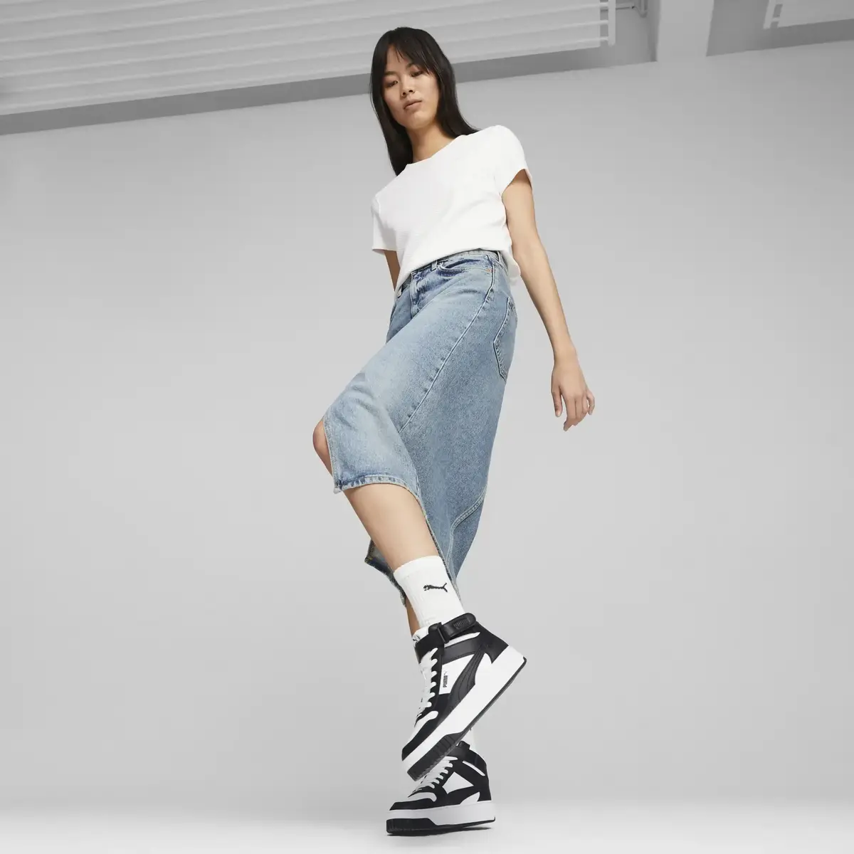 Puma Carina Street Mid Beyaz Kadın Spor Ayakkabı & Sneaker