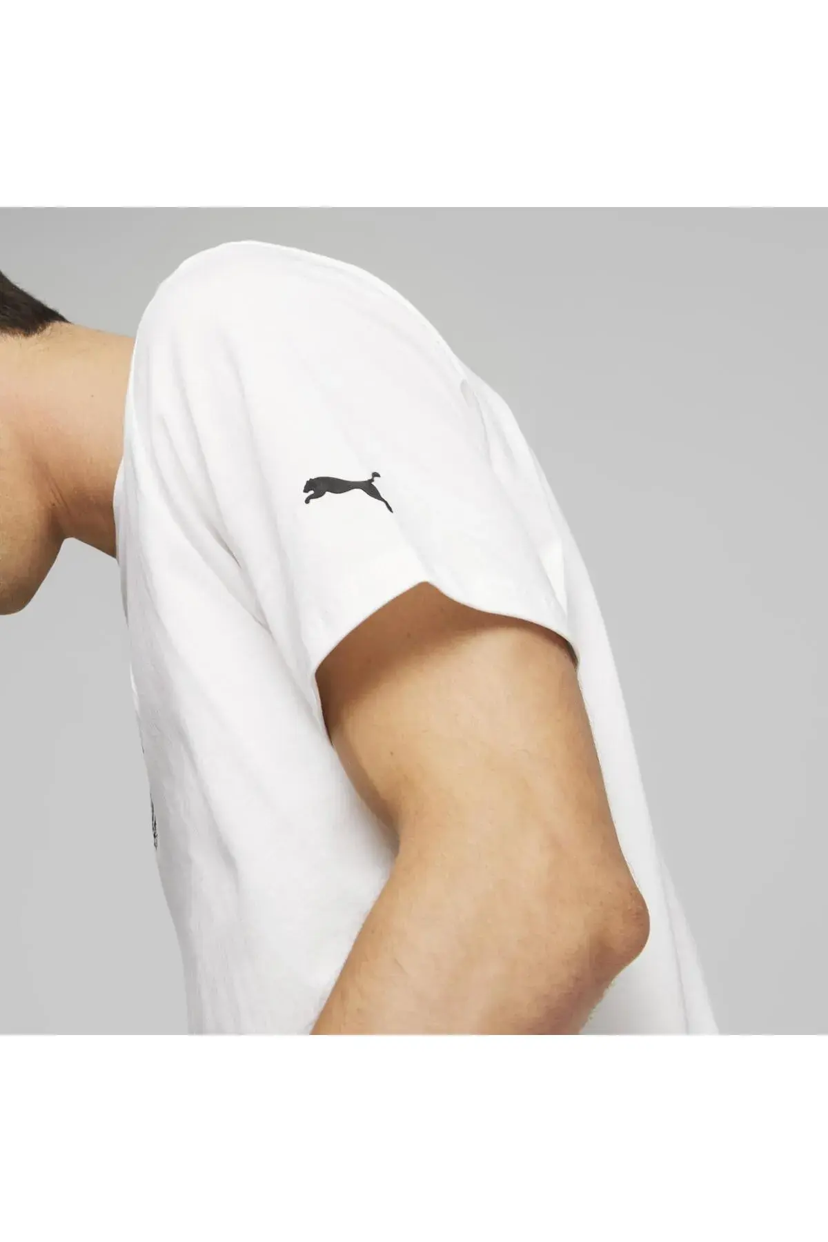 Puma Ferrari Race Graphic Tee 1 Beyaz Erkek T-Shirt