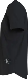 Calvin Klein BADGE TURN UP SLEEVE Erkek Siyah T-Shirt