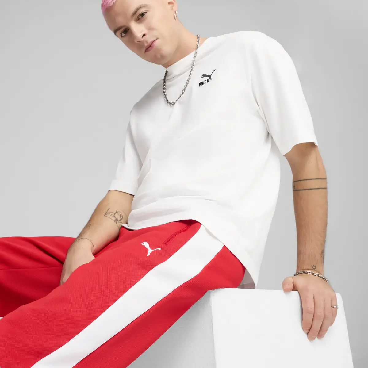 Puma T7 ALWAYS ON Track Pants Kırmızı Erkek Eşofman Altı