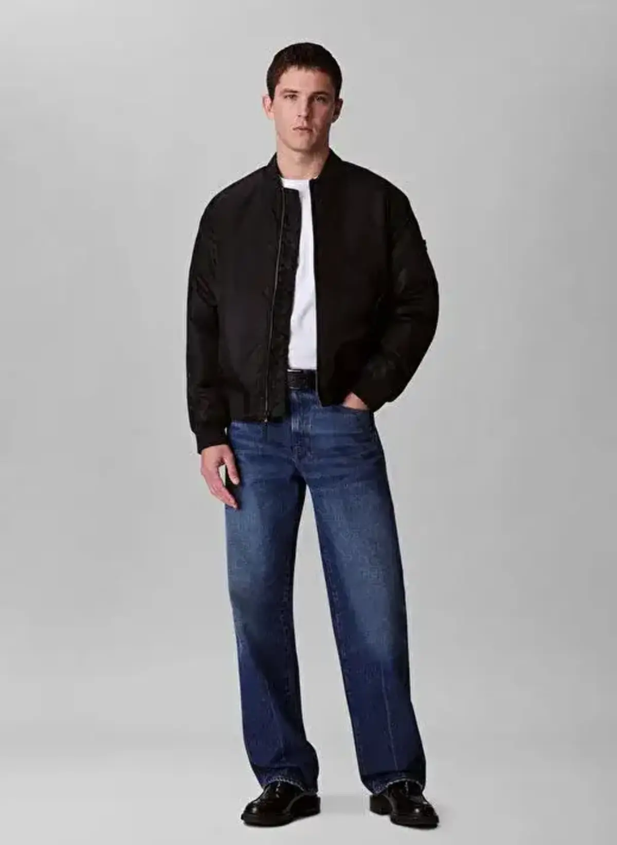 Calvin Klein LS JEANS HERO BOMBER Siyah Erkek Ceket