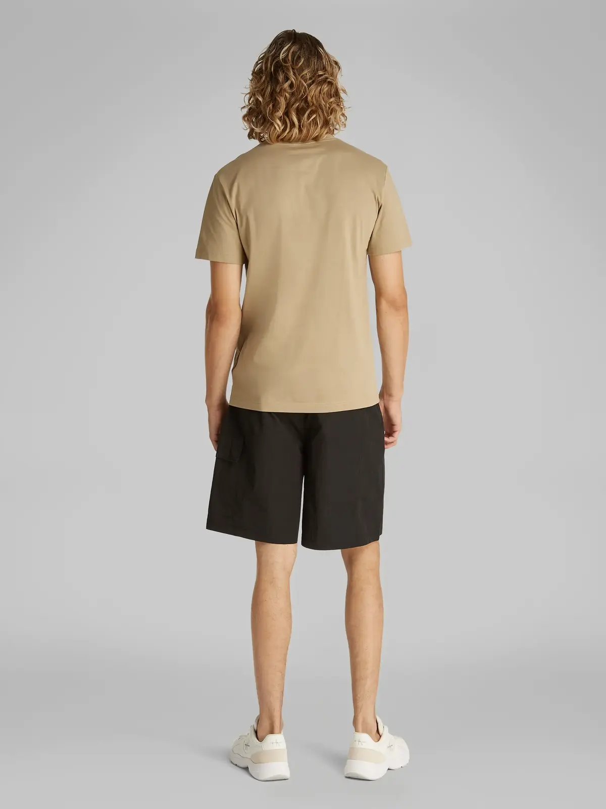 Calvin Klein SERIF BOX GRAPHIC TEE Kahverengi Erkek Tişört