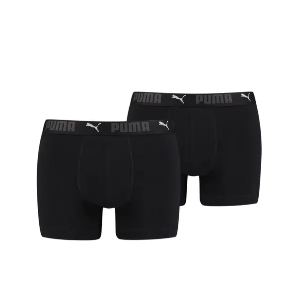 Puma PUMA SPORT COTTON BOXER 2P black Siyah Erkek 2'li Boxer