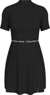 Calvin Klein TAPE MILANO SHORT SL Kadın Siyah Elbise