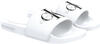 Calvin Klein SLIDE MONOGRAM CO Erkek Beyaz Terlik
