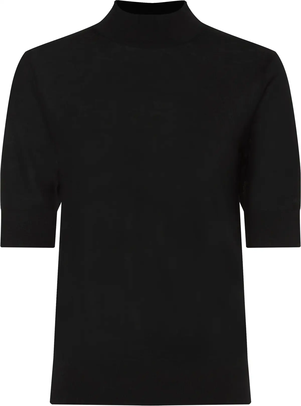 Calvin Klein EXTRA FINE WOOL HS M Kadın Siyah Kazak
