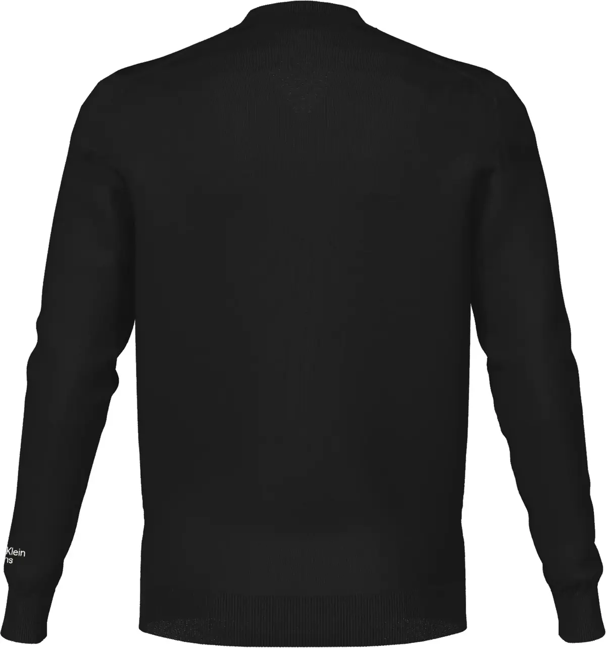 Calvin Klein STACKED LOGO V-NECK Erkek Siyah Kazak