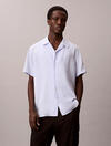Calvin Klein SS CMP CLR SLD LINEN, 3T4, S Mavi Erkek Gömlek