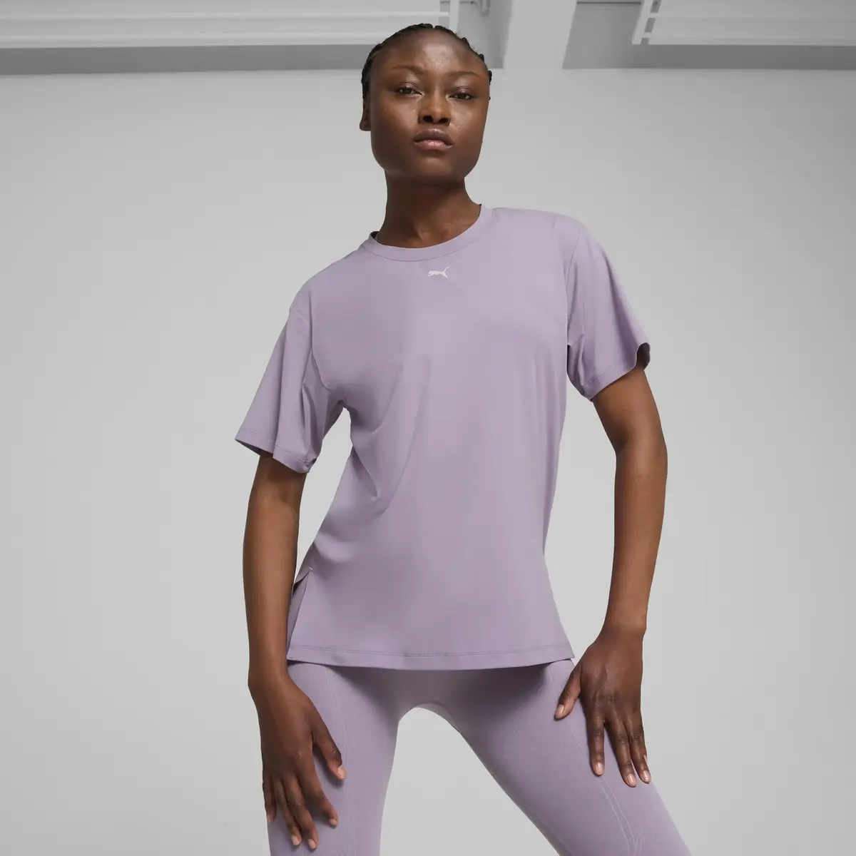 Puma CLOUDSPUN TEE - REG Mor Kadın T-Shirt