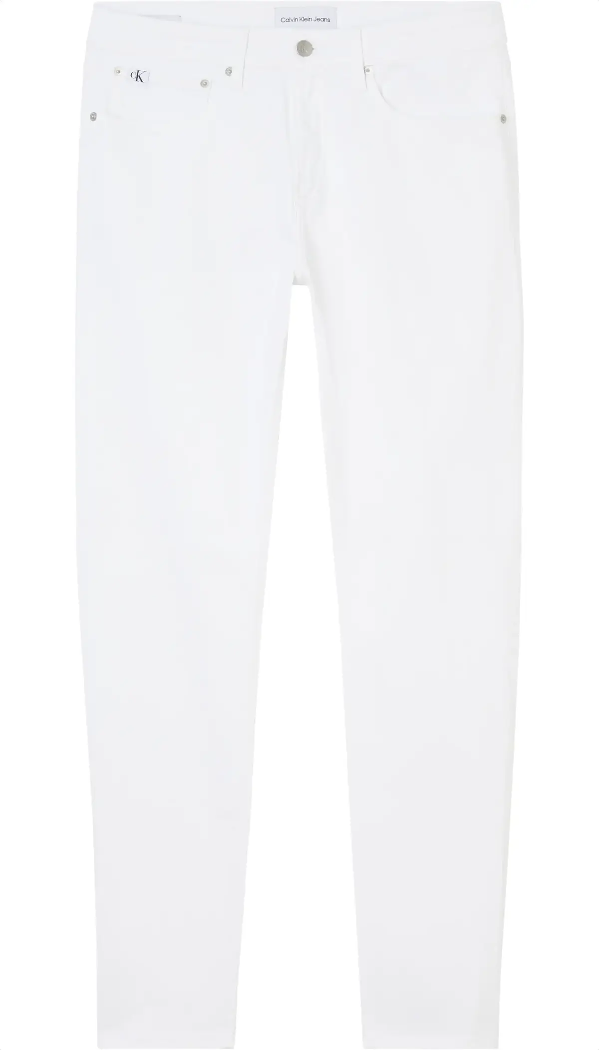 Calvin Klein SKINNY Erkek Beyaz Kot Pantolon