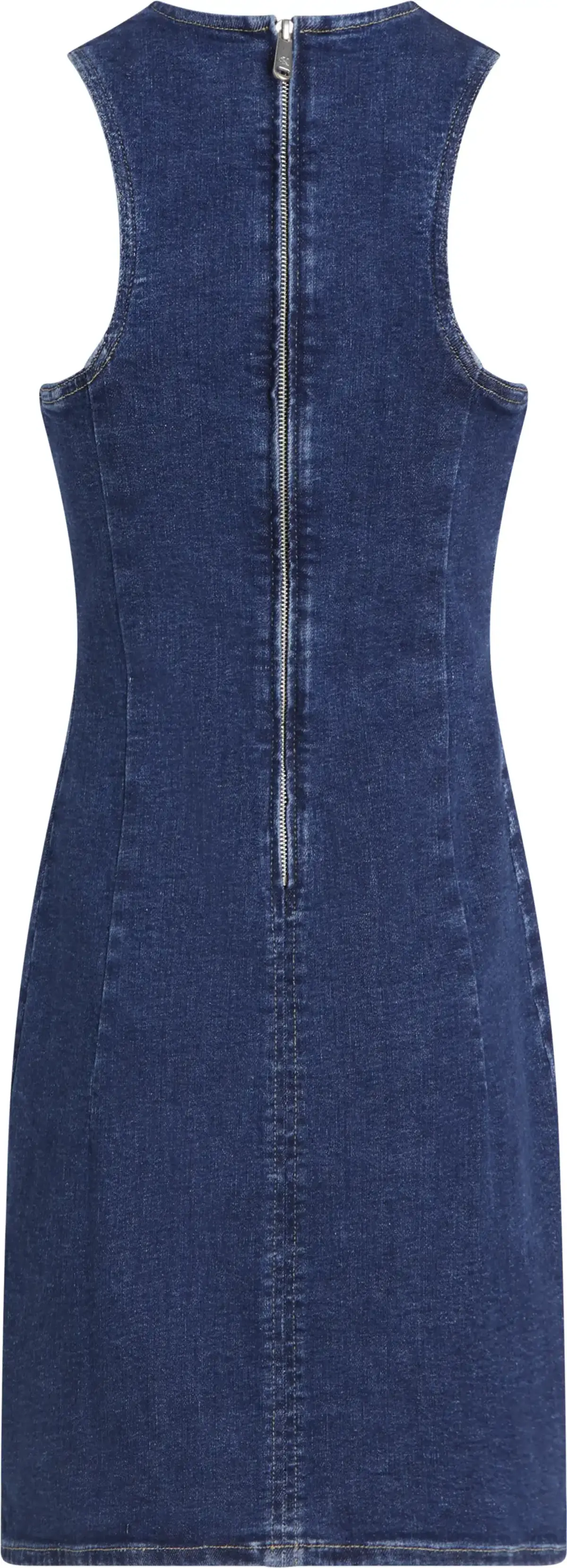 Calvin Klein MINI COLUMN DENIM DR, 1BJ Lacivert Kadın Elbise-Etek
