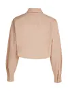 Calvin Klein WOVEN LABEL CROPPED, TGW Pembe Kadın Gömlek