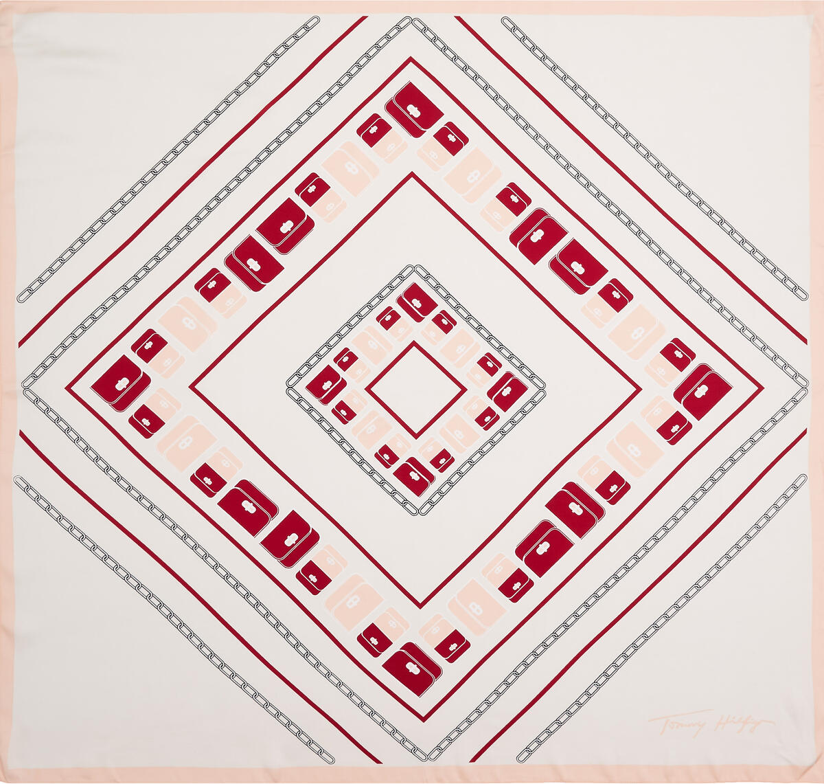 Tommy Hilfiger ICONIC SOFT MULTI BA Kadın Pembe Atkı