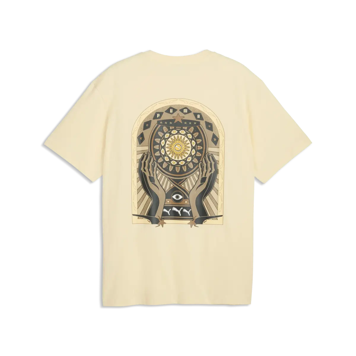 PUMA GRAPHIC Sun Relaxed Tee Krem Erkek T-Shirt & Polo