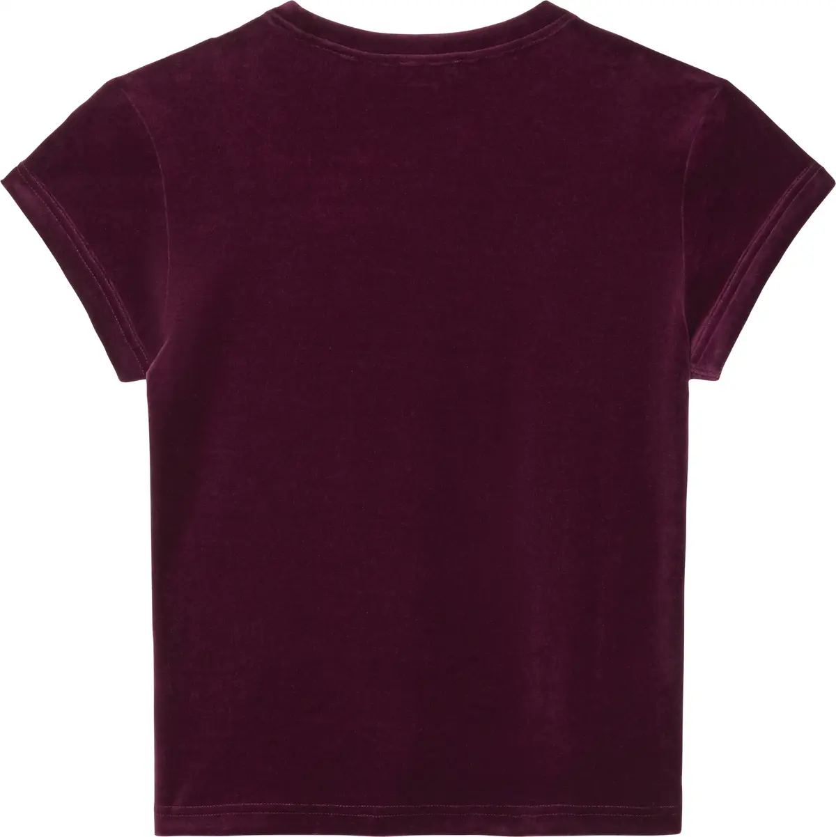 Calvin Klein SS VELOUR LOGO TEE Kadın Kahverengi T-Shirt