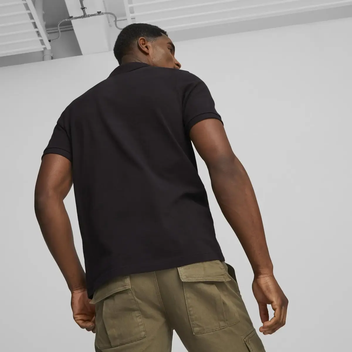 Puma CLASSICS Polo Siyah Erkek/Unisex Polo Yaka T-Shirt