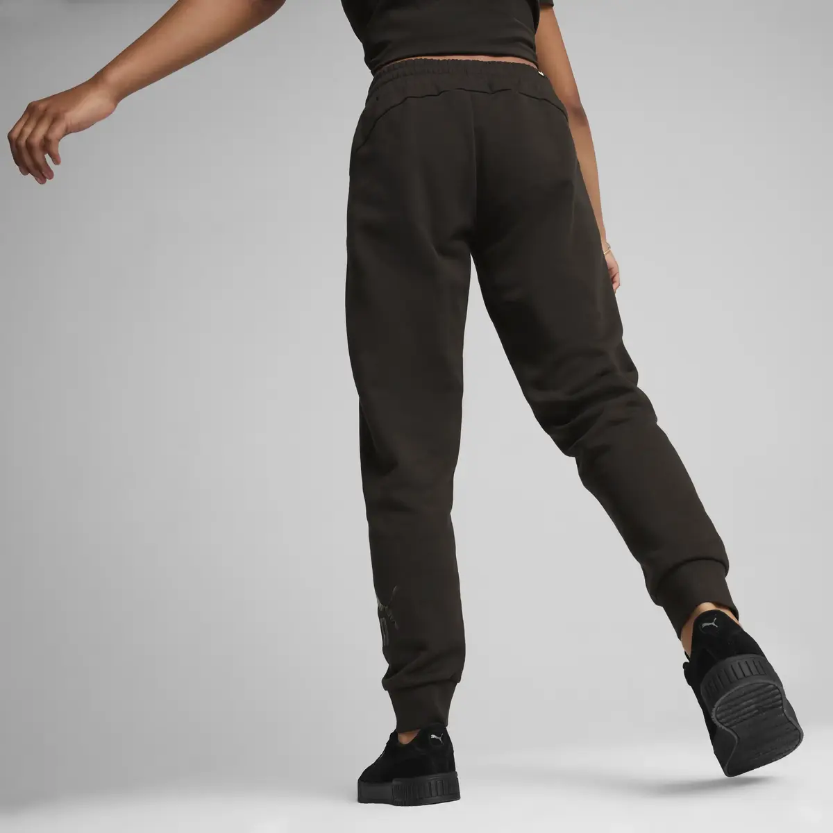 PUMA ESS+ ANIMAL Pants FL Siyah Kadın Eşofman Altı