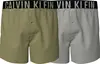 Calvin Klein BOXER SLIM 2PK Erkek Sarı Boxer Set