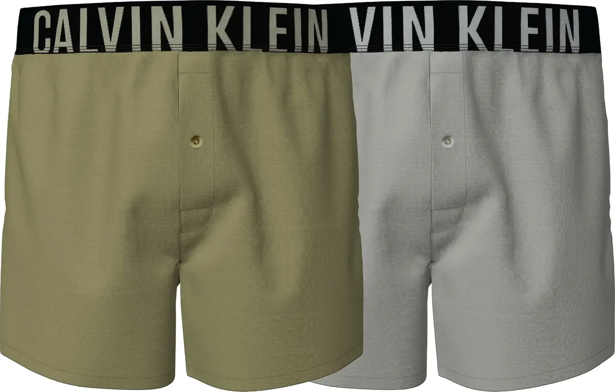 Calvin Klein BOXER SLIM 2PK Erkek Sarı Boxer Set
