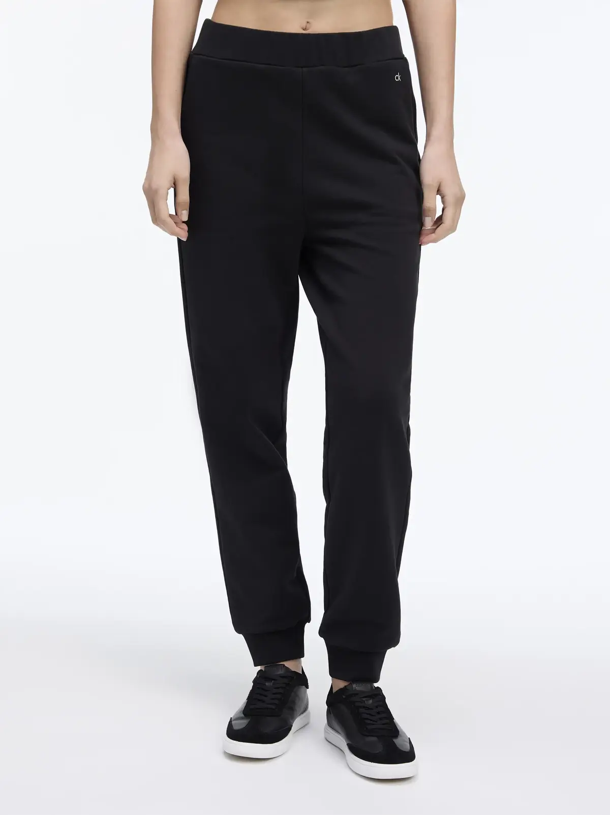 Calvin Klein CK EMB TERRY SWEATPA, BEH Siyah Kadın Eşofman Altı