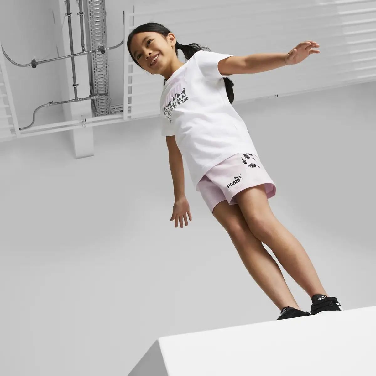 ESS+ PUMA MATES Shorts Pembe Kız Çocuk Şort