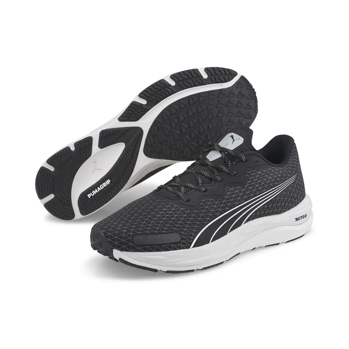 Puma Velocity Nitro 2 WTR Siyah Erkek Günlük Spor Ayakkabı