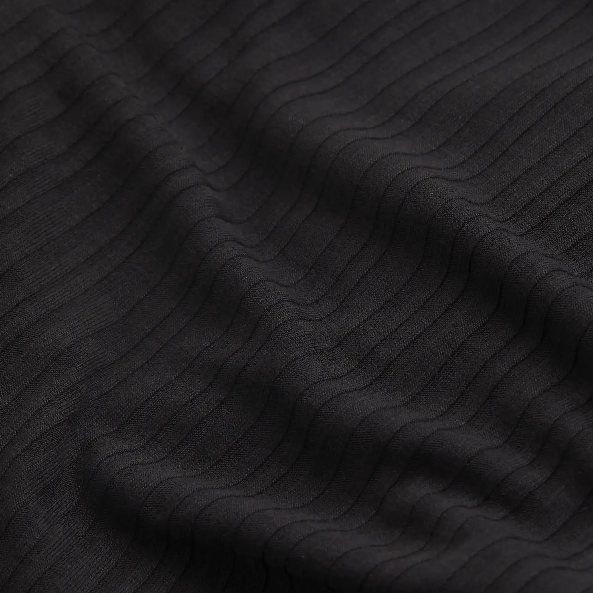 Calvin Klein SEMI SHEER RIB LS SL, BEH Kadın Siyah Kazak