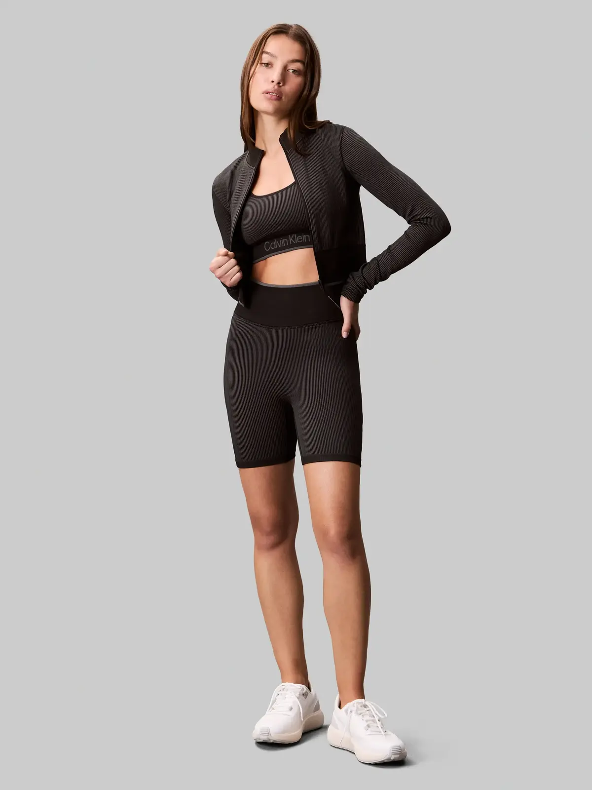 Calvin Klein WO - CYCLING SHORT, UB1 Siyah Kadın Tayt