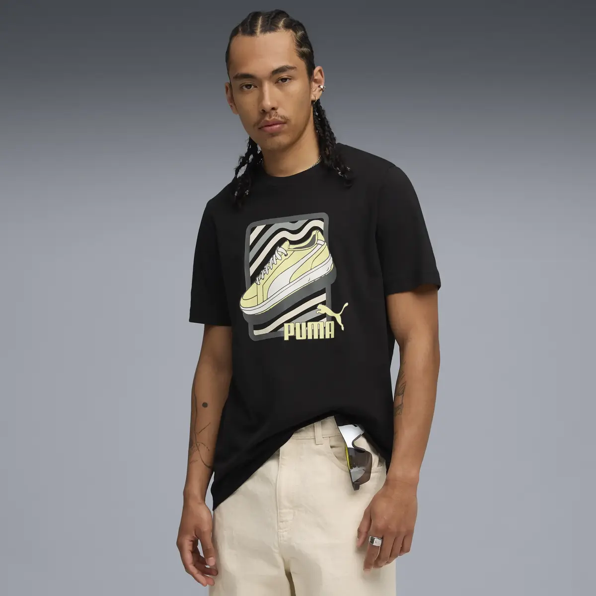 Puma GRAPHIC Tee Siyah Erkek T-Shirt