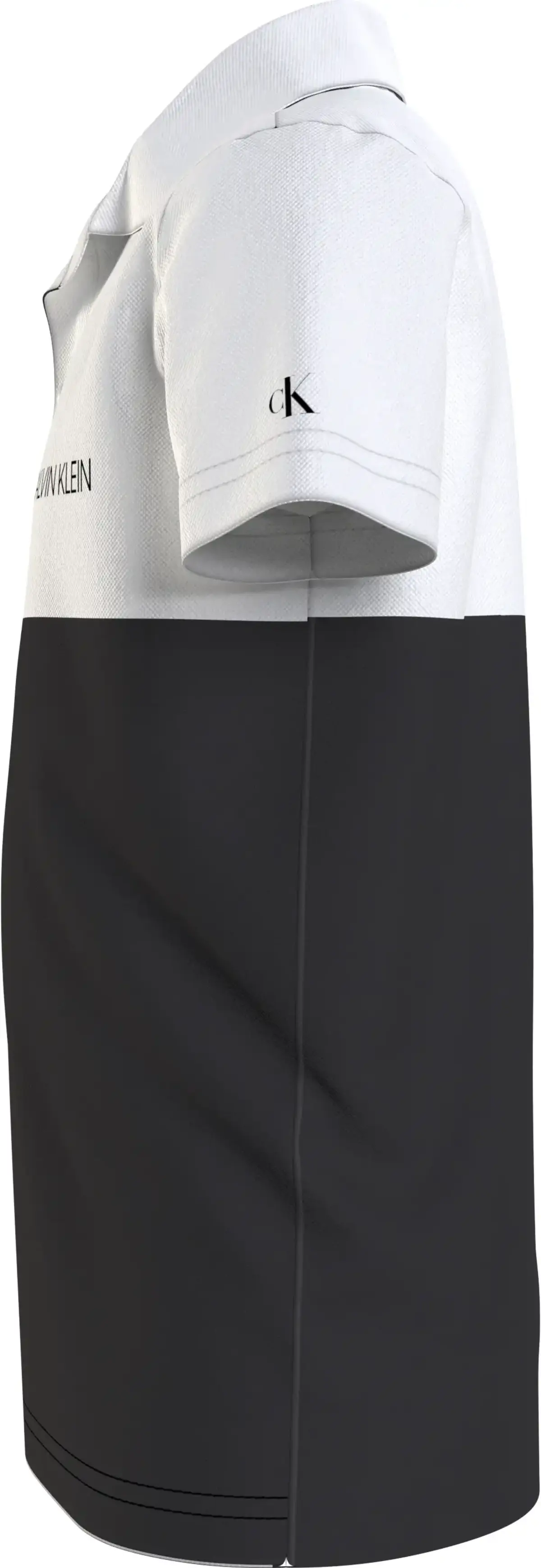 Calvin Klein CLR BLOCK LOGO POLO Erkek Siyah Polo T-Shirt