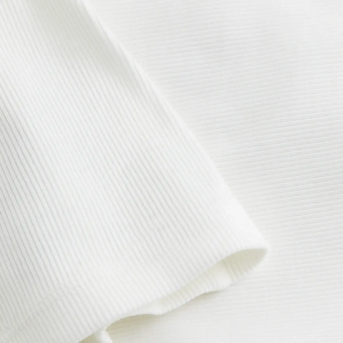 Calvin Klein WOVEN LABEL RIB TANK, YAF Beyaz Kadın T-Shirt & Polo