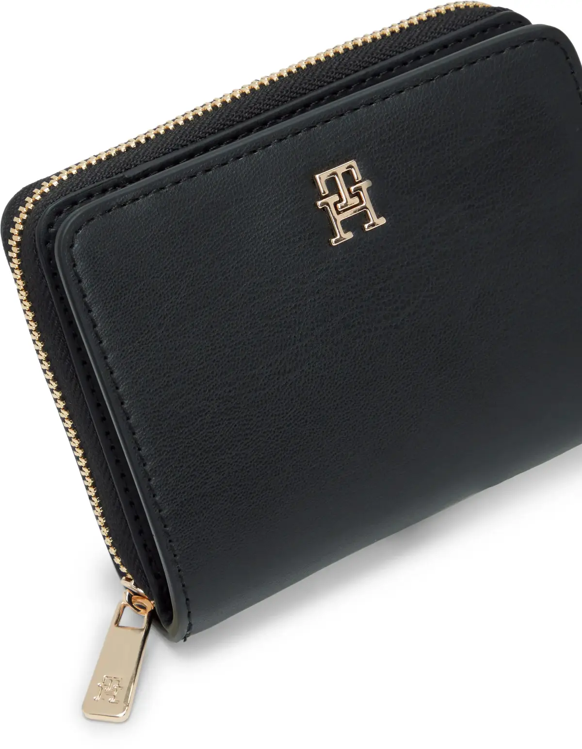 Tommy Hilfiger TH ICON MED ZA FLAP Kadın Siyah Cüzdan