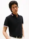Tommy Hilfiger CUFF INTEREST SLIM F, BDS Siyah Erkek Polo Yaka T-Shirt