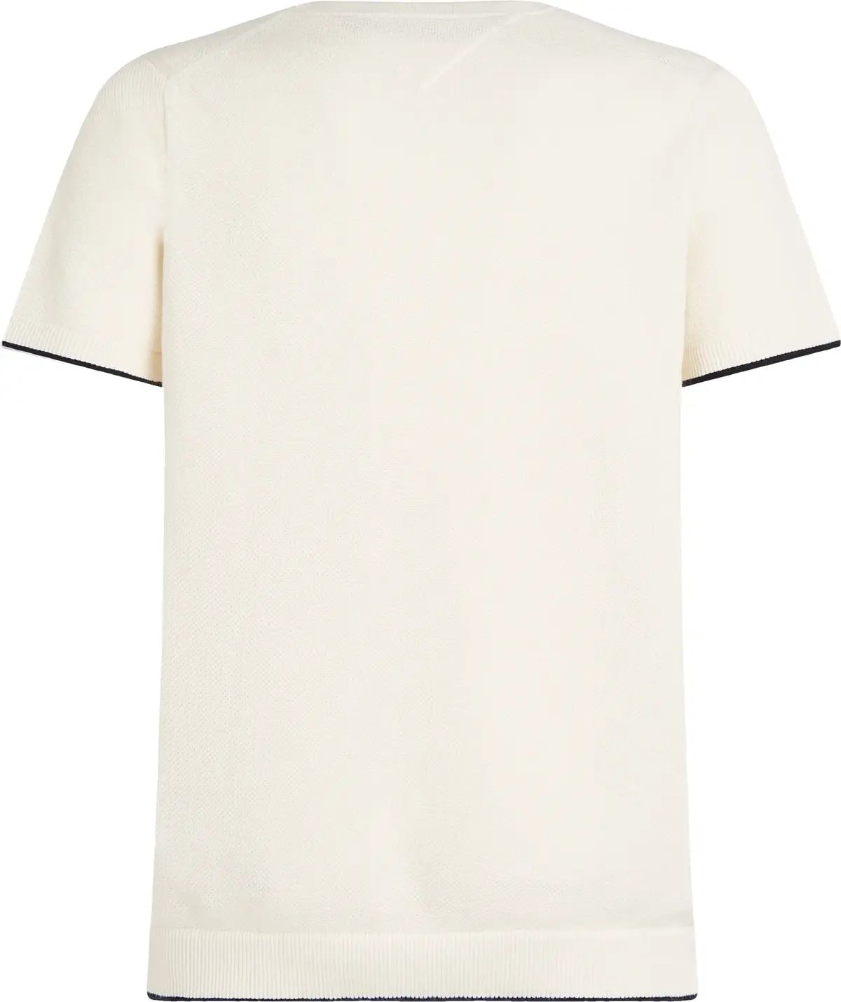 Tommy Hilfiger TIPPED STRUCTURE KNI, Z00 Krem Erkek T-Shirt & Polo