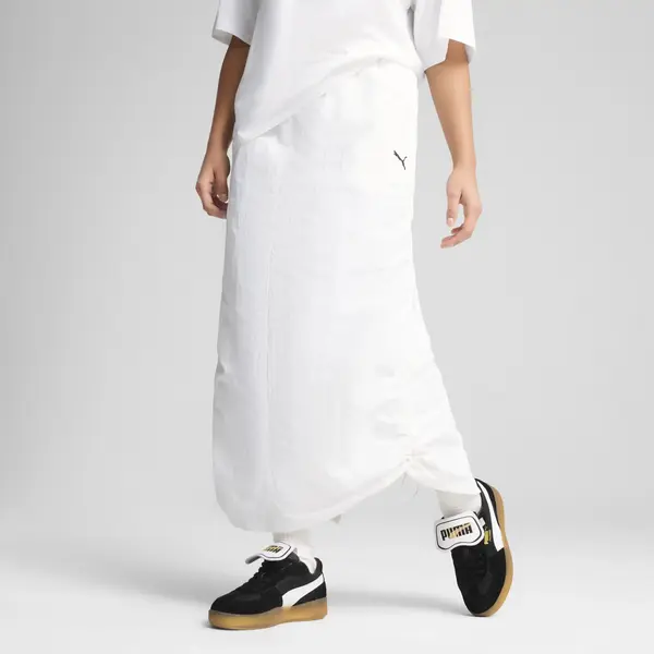 PUMA WARDROBE ESS Maxi Skirt Beyaz Kadın Etek