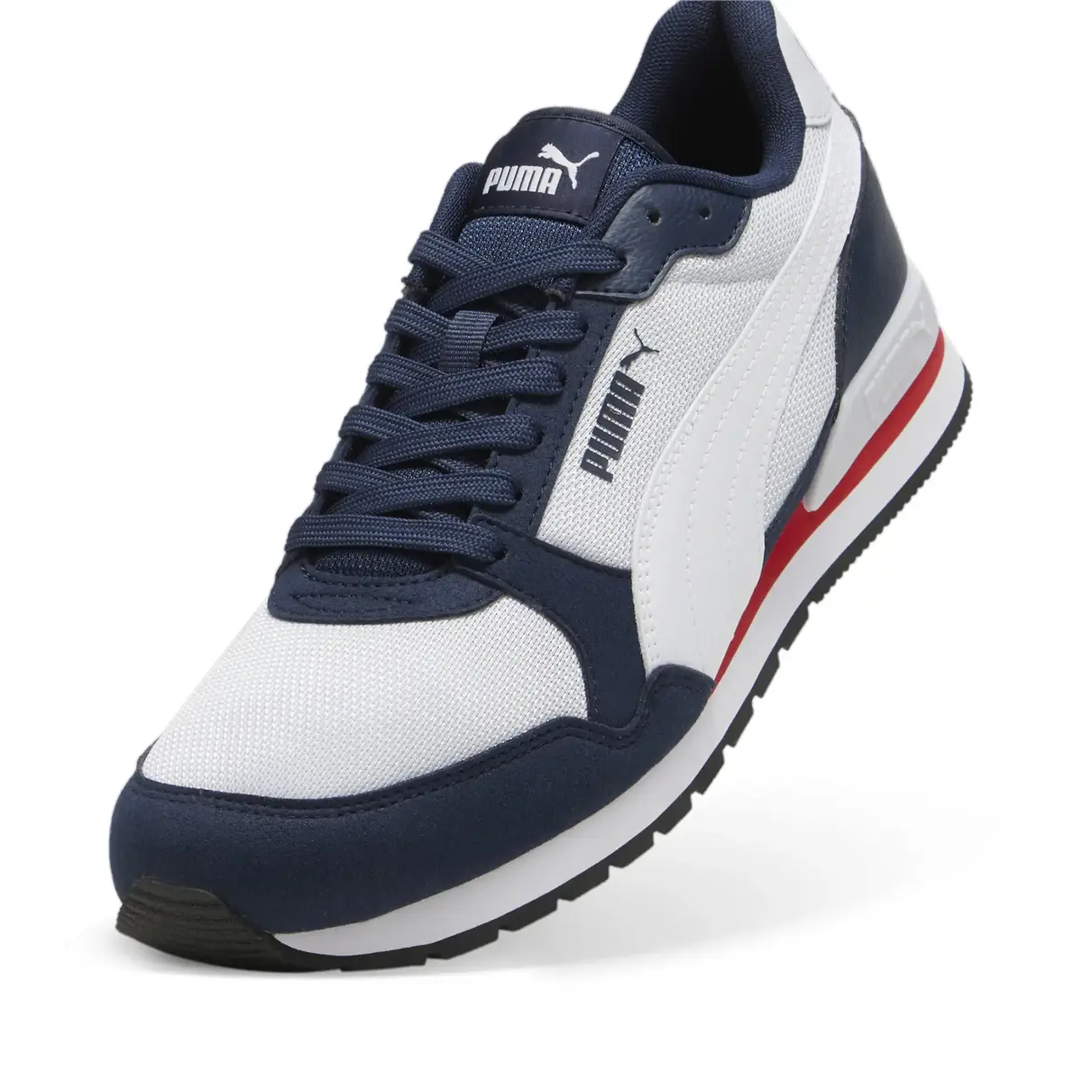 Puma ST Runner v3 Mesh Gri-Lacivert Erkek Günlük Spor Ayakkabı