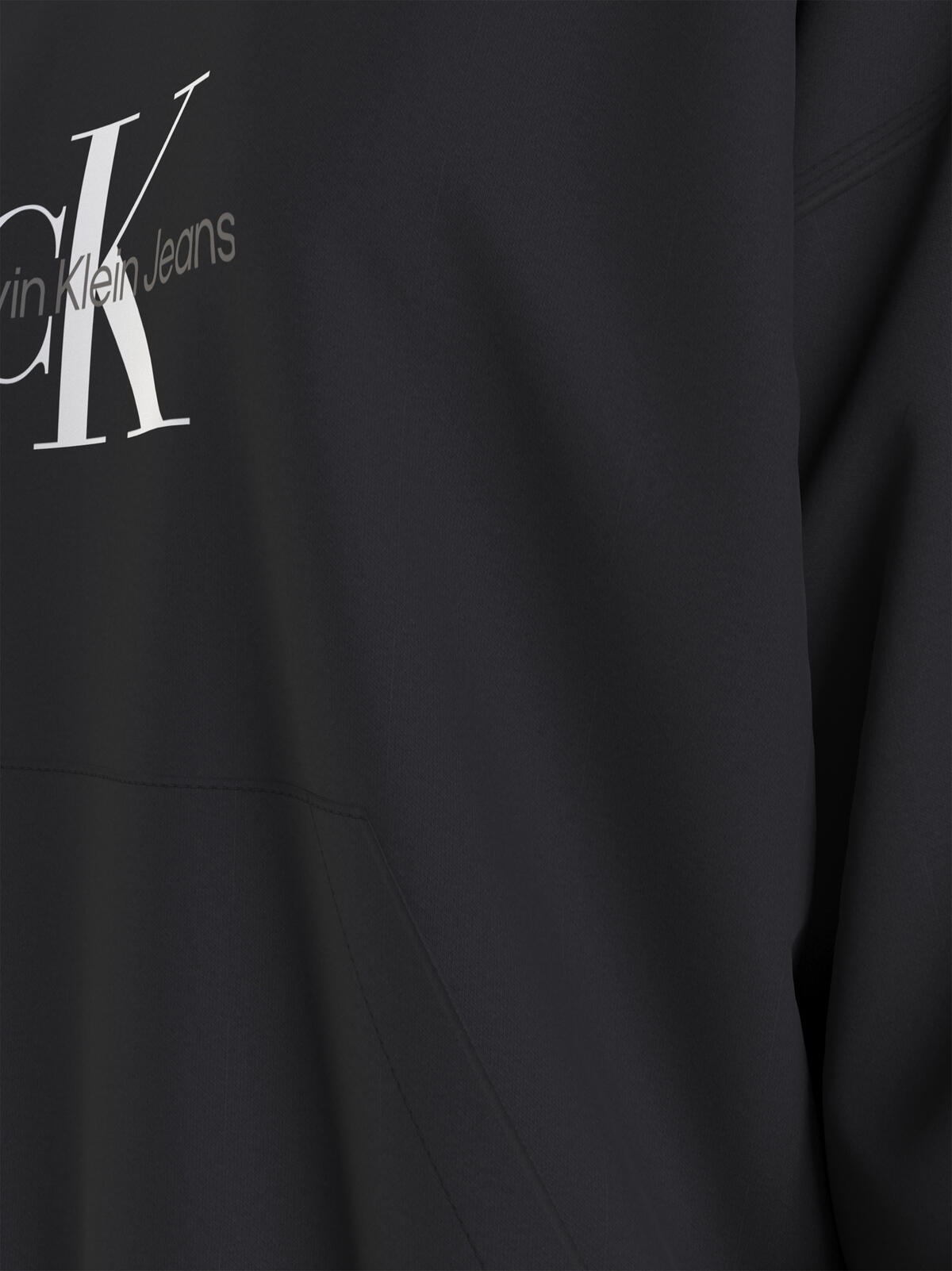 Calvin Klein MONOLOGO OVERSIZED H Kadın Siyah Hoodie