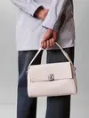 Calvin Klein EMBLEM HW PEBBLE SHO Beyaz Kadın Omuz Çantası