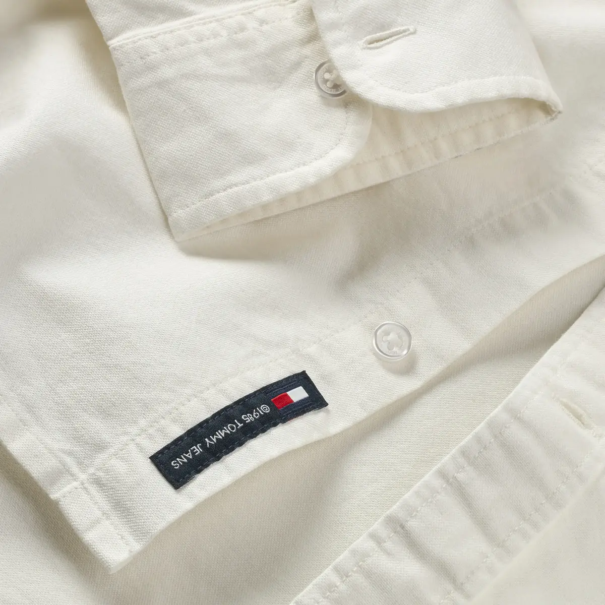 Tommy Hilfiger TJM REG OXFORD SHIRT, YBL Beyaz Erkek Gömlek
